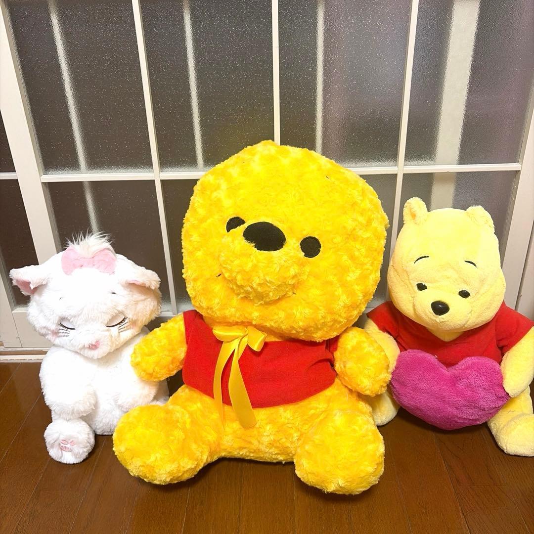 Disney Marie & Winnie the Pooh stuffed animals