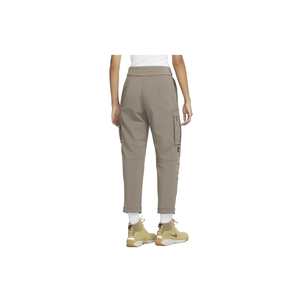 Nike FW22 Solid Color Cargo Pants Women Bottoms Khaki CV0618-040