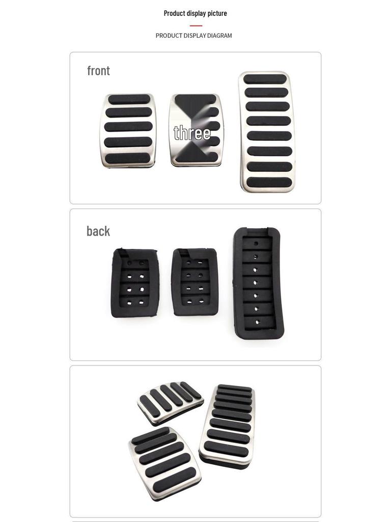 Non-Slip Car Pedals for Suzuki Vitara: Throttle, Brake & Rest Decorative Accessories