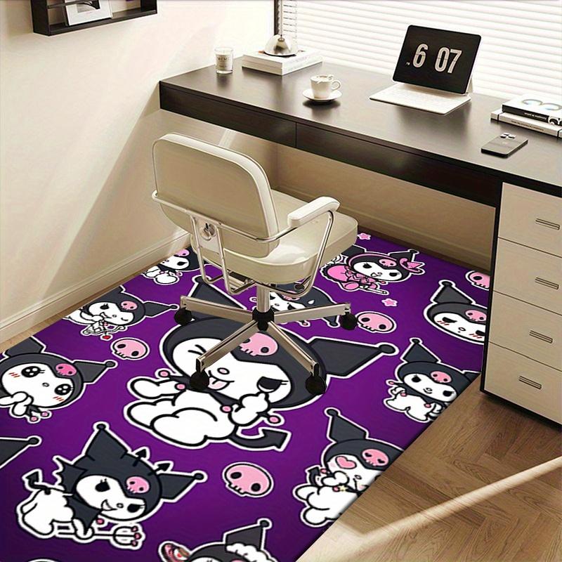 Office Rug Kuromi, Halloween Anti-Slip Rug, Machine Washable for Living Room, Bedroom, Office, Multiple Sizes, Bedroom Mat, Decorative Mat, Durable Ma