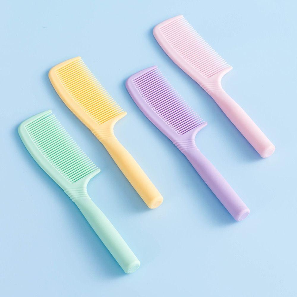 

Macaron Color Plastic Hair Comb Scalp Massage Hairdressing Comb Cutting Comb 03