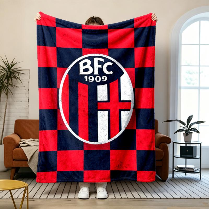 Bologna F.C. 1909 Soft and Comfortable Flannel Suitable for Sofas Living Rooms Outdoor Camping Travel and Also Makes a Great Anniversary Gift