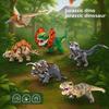 Dinosaur Builder Blocks With Abs Plastic For Educational Play And Diy Construction For Kids