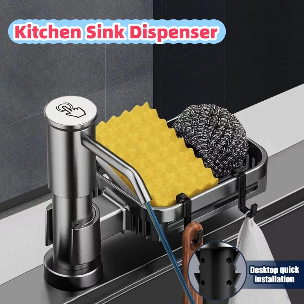 Hand Pressure Pump Soap Dispenser Silicone Extension Tube Countertop Soap Dispenser  Bathroom Use