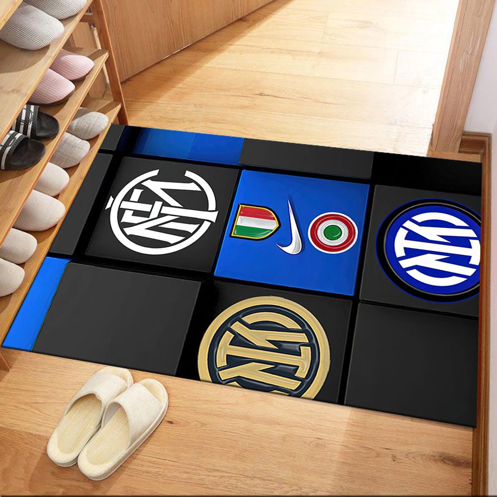 Inter Milan Floor Mat Perfect For Decorate Room Living Rooms Bedrooms Playrooms Antislip Rug Anime Office Decor Birthdaychristmas Gift