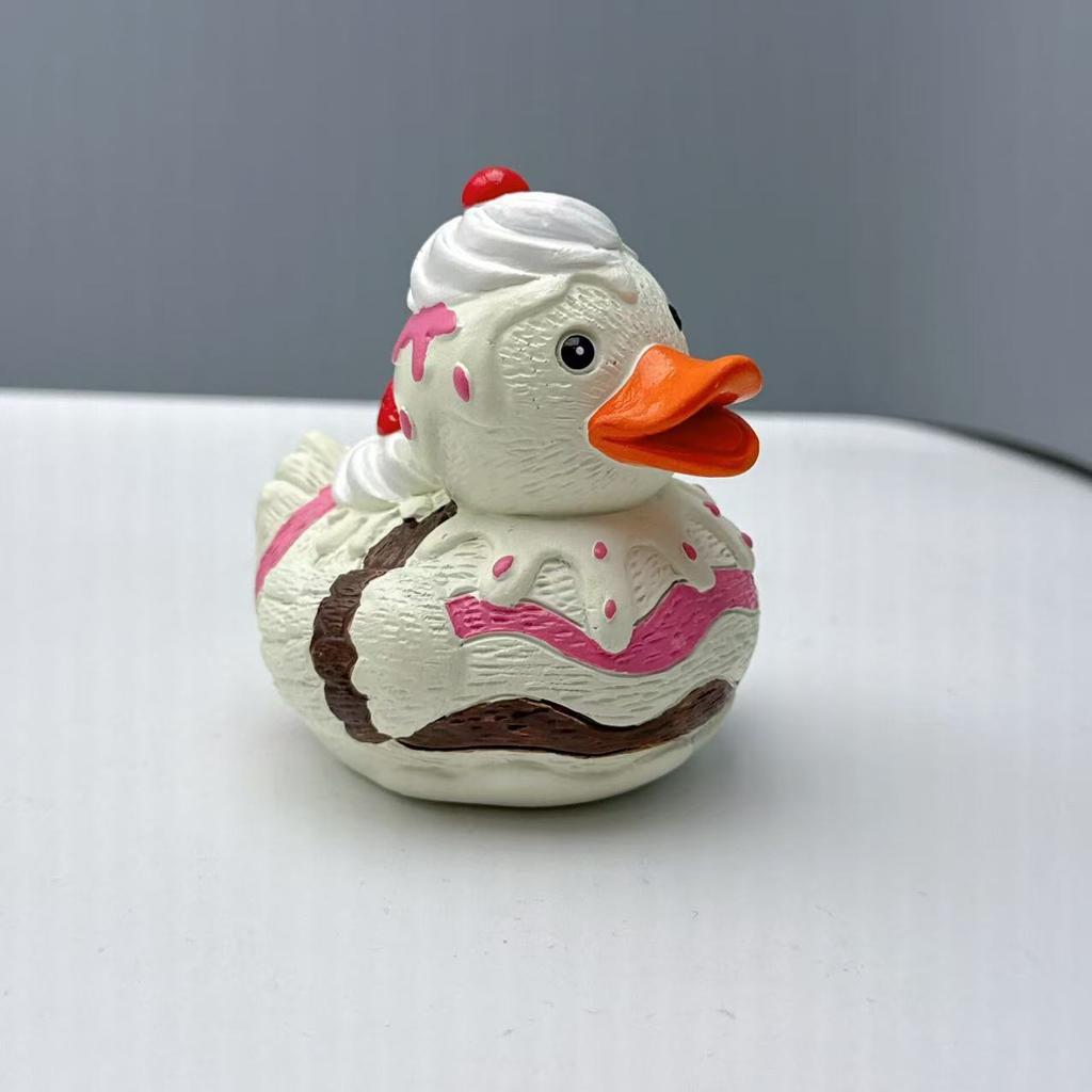 Weihnachtsdekoration Lebkuchen Süßigkeiten Ente Statue Niedliche Fruchtente Figur Kreatives Heim Schreibtisch Ornament Weihnachtsgeschenke