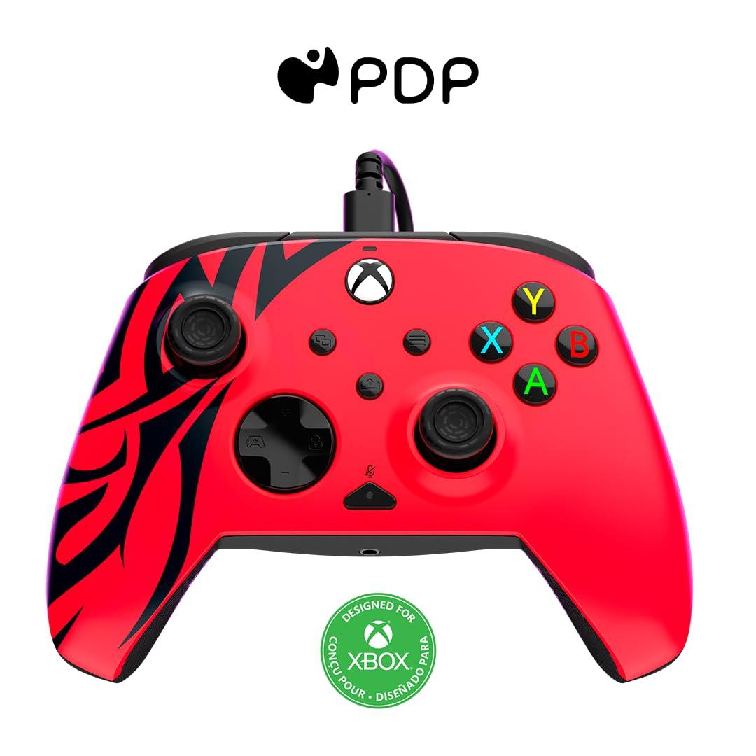

Officially Licensed Xbox PDP by TURTLE BEACH Rematch Wired Controller for Xbox Series Spirit Red PC, X/S –