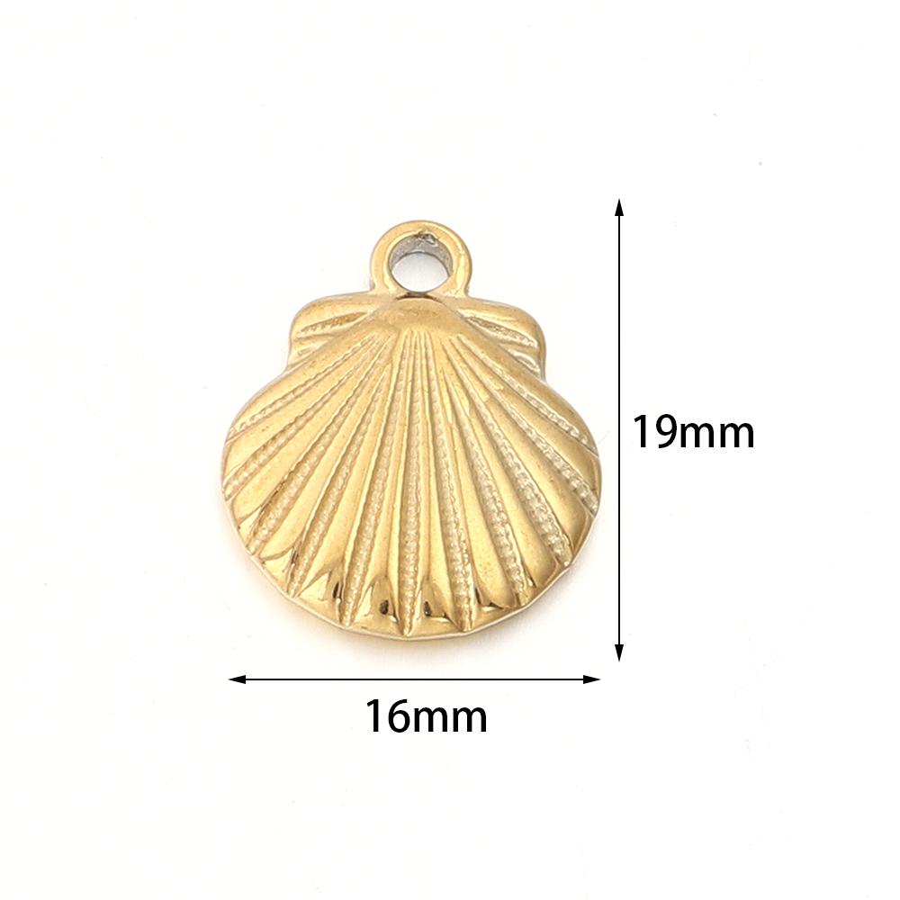 2Pcs Stainless Steel Marine Animal Pendant Dolphin Starfish Shell Shape Charms For Jewelry Making DIY Fashion Necklace Earrings