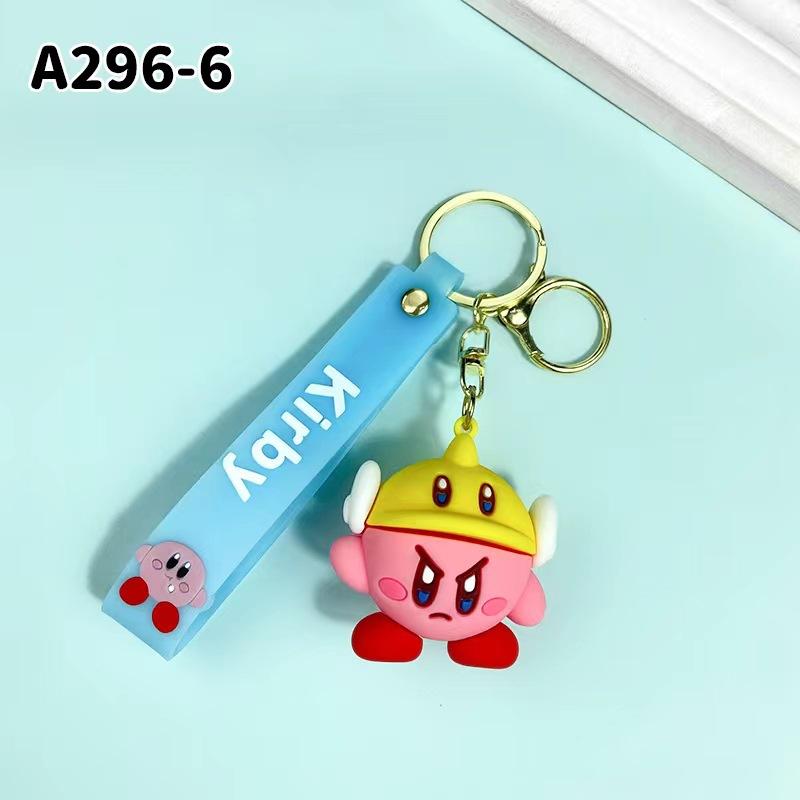 New Cross Border Creative Cartoon Star Kirby Keychain Bag Car Keychain Accessories Gift Wholesale Fashion Toys Anime Cartoon