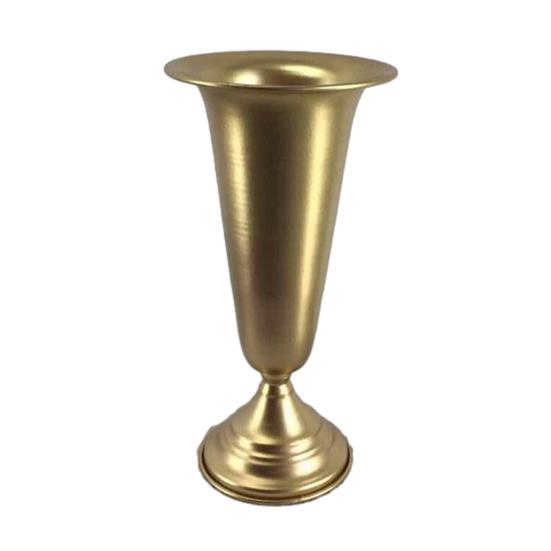 Golden Metal Vase Polished Vintage Vase Dining Table Flowers Holder for Flower Arrangement Table Centerpiece Home Wedding Decoration