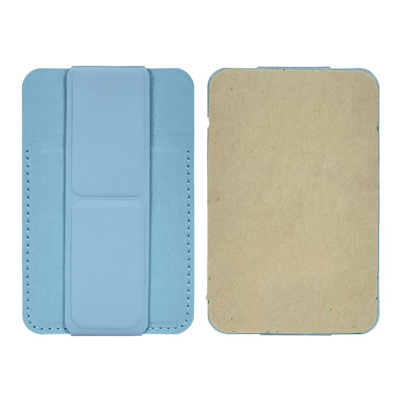 2 In 1 Phone Wallet Stick On Credit Adhesive Card Holder For Back Of Phone Case Pocket Card Slot Folding Kickstand Stand
