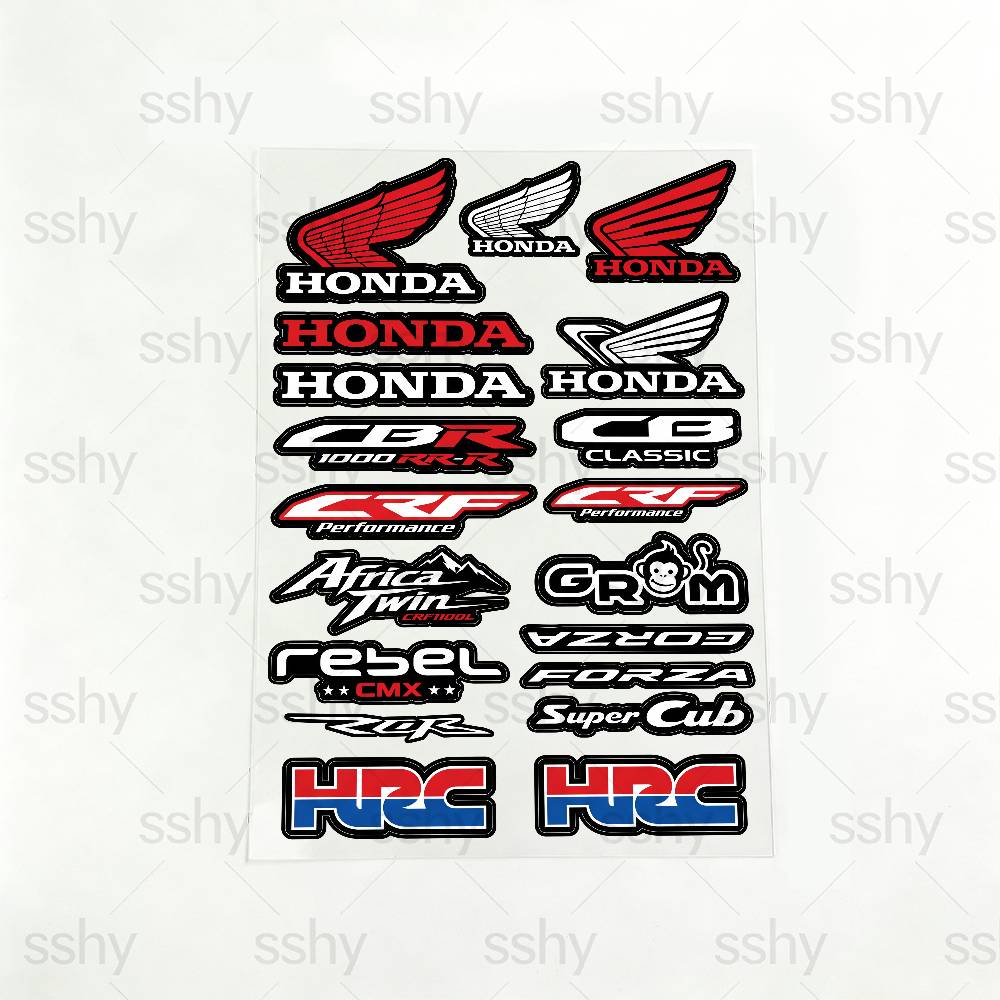 For Honda Reflective motorcycle L0 stickers, 3M safety warning at night in the dark scooter helmets