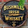 Vintage Irish Whiskey Bar Sign Metal Wall Art Rustic Pub Decor