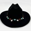 Woolen Western Cowboy Hat Fedora Hat Top Hat Fashion Jazz Hat  Ladies