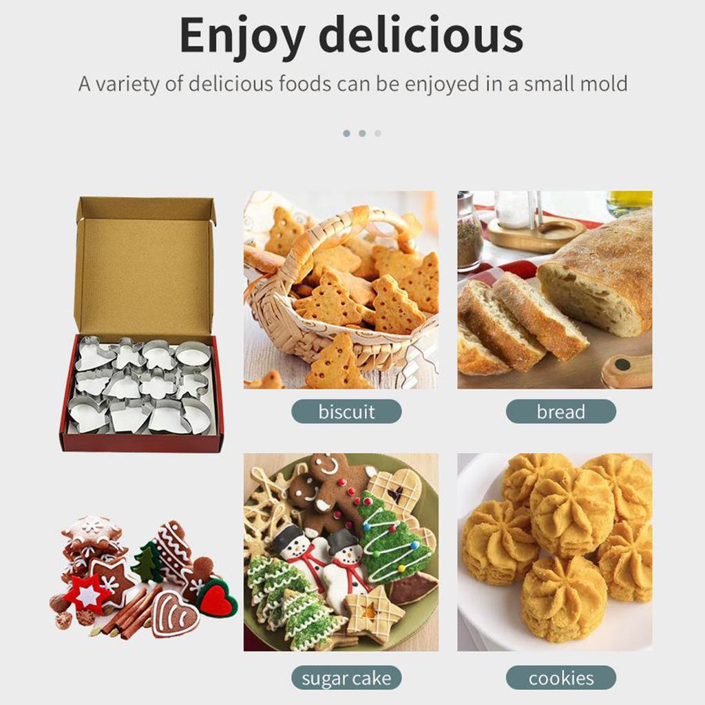 Christmas Cookie Mold Set, Christmas Gift, Suitable For Gifting, New Home Housewarming Gift