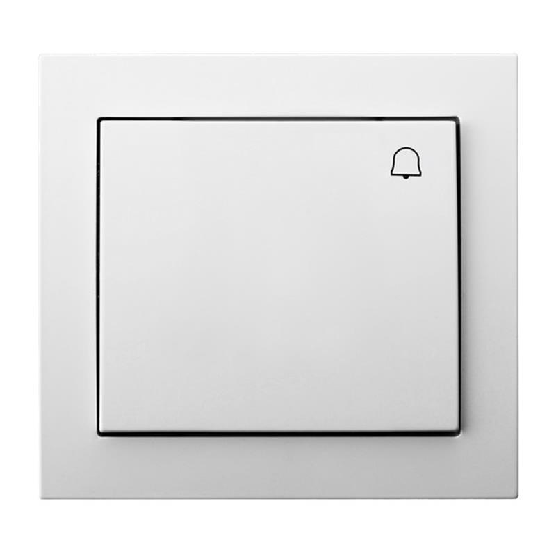 Ospel Kier white - normally open switch, bell ŁP-6W/00