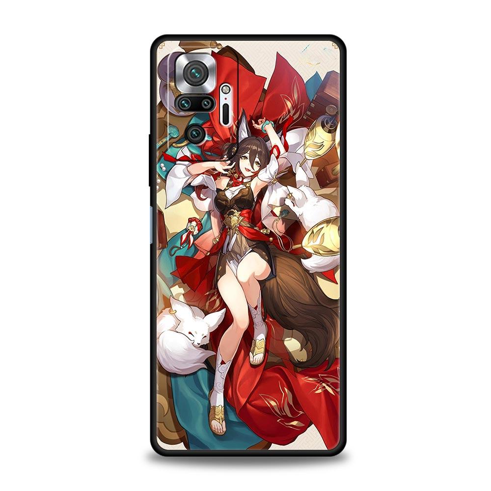 Husa de telefon Honkai Star Rail Gepard Bronya pentru Xiaomi Redmi Note 13 12 5G 11 10 Pro 4G Plus 9S 9 8 7 9T 8T 10C 9C 9A Husă moale