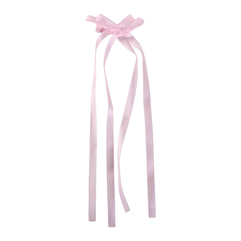 

Трендовая тканевая заколка для волос с длинной лентой, резинка для волос в стиле Лолита, бант, резинка для волос, заколка для волос, балеткор, Y2k, резинка для волос, женская розовый