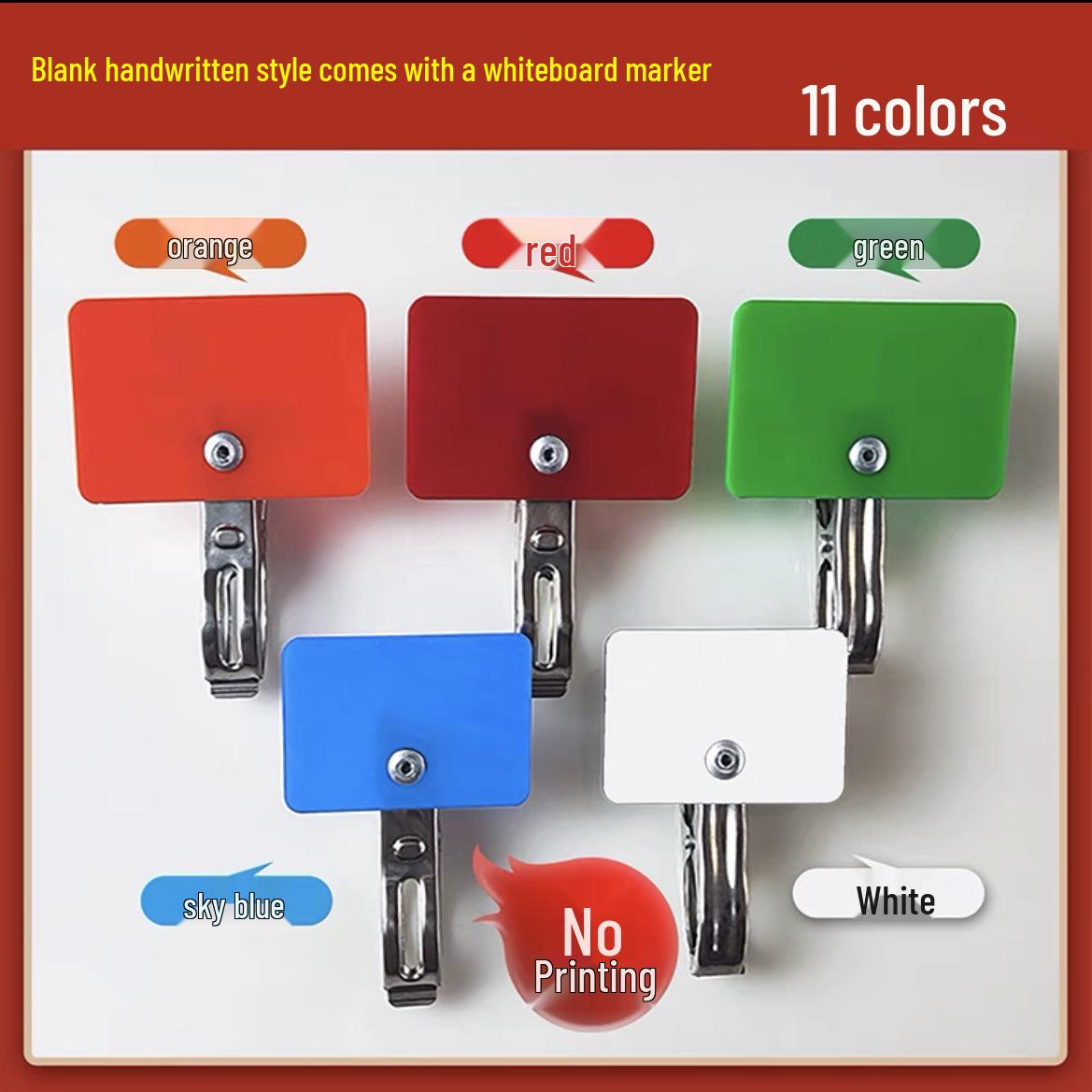Erasable BBQ Menu Clip Rack for Cafeteria & Fast Food Restaurants
