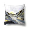 Polyester Pillowcase Automobile Decoration Mountain Home Print Pillowcase Waist Cushion Cover Bedside Cushion Cover Bedside Cushion Cover