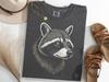 Raccoon Mandala Portrait Shirt, Line Art Raccoon Illustration Tee, Raccoon Lover Gift