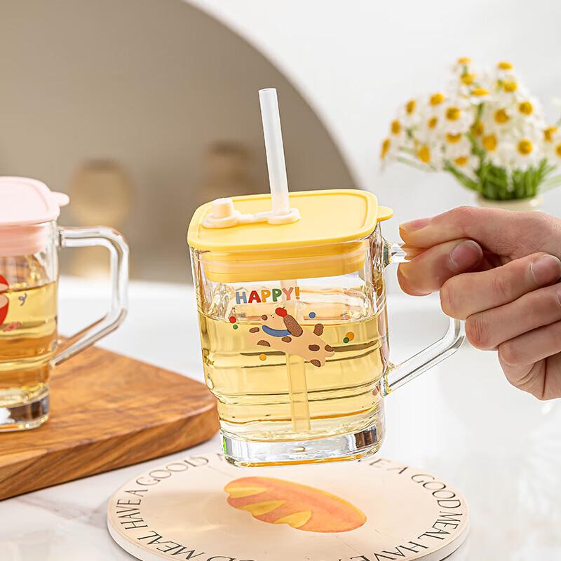 LOVWISH Le Xiang Single-Layer Glass Straw Cup