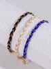 Trendy Popular National Style Simple Woven Chain Colorful Bracelet Set for Women Jewelry Casual Versatile Hands Chains