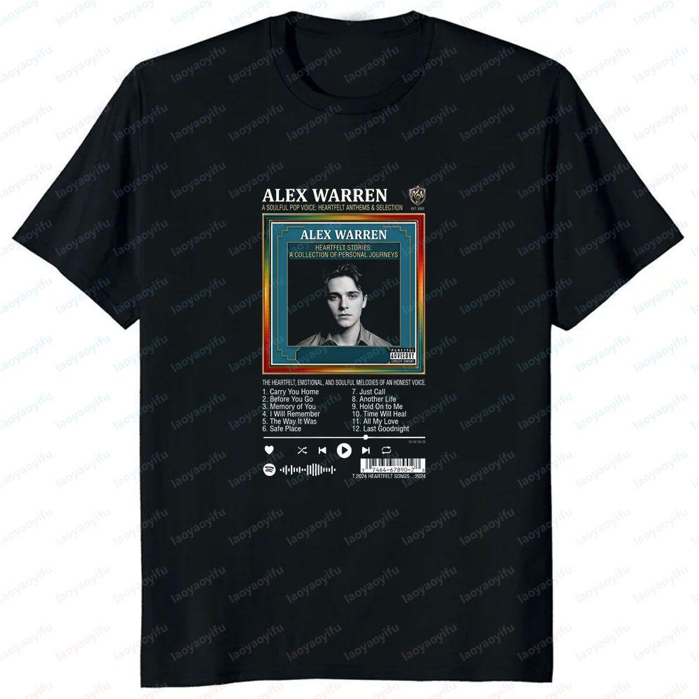 Retro Alex Warren - Loose and Fashionable Trend Short-sleeved T-shirt Suitable for Both Men and