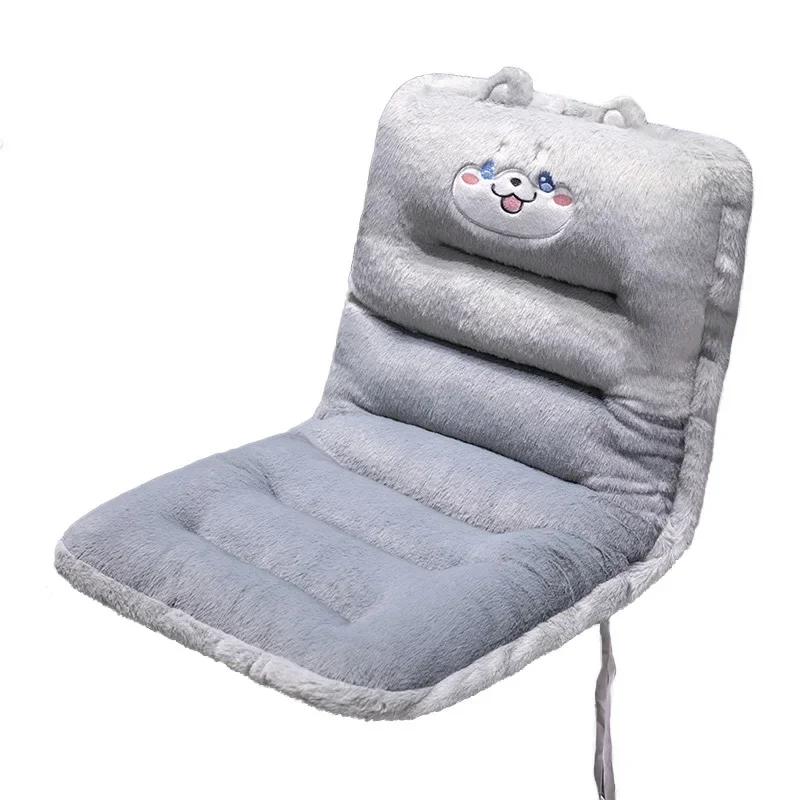 Winter Plush Car Seat Cushion Cute Car Seat Cover Cartoon Waist Cushion To Keep Warm Seat Pad Accessories