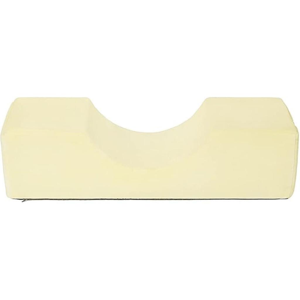 Grafting Eyelashes Soft Memory Foam Pillow with Pocket U Shape Eyelash Extension Pillow Beauty Salon Makeup Tool (Pea Green)