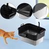 Large Cat Litter Box for Indoor Cats and Kittens, Easy To Clean, High Sides,