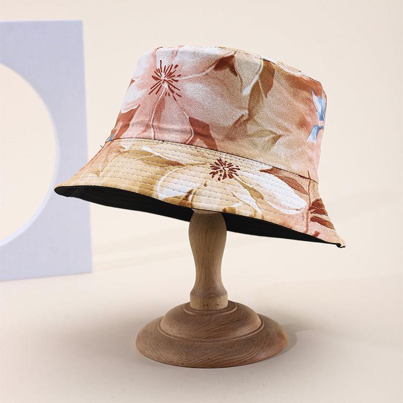 Hat double-sided bucket hat summer sunscreen sun hat sun hat sun hat UV protection breathable summer basin hat