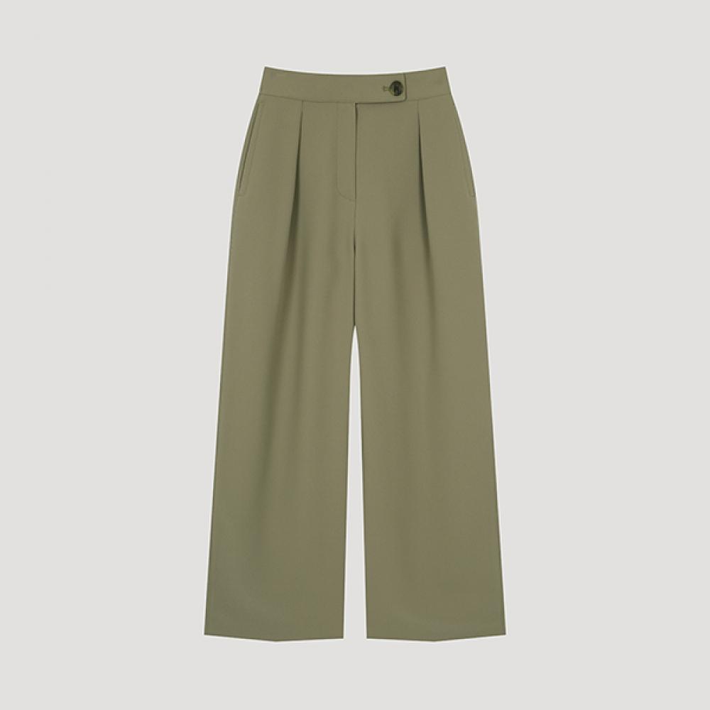 

She S miSS Back Banding One Tuck Straight pantS SwwSlo31040 Lw light brown/55