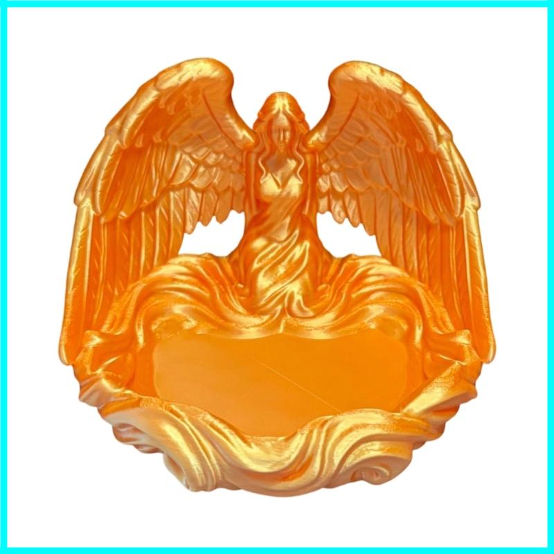 

Angel Wing Storage Tray Plastic Jewelry Display Plate Necklace Earrings Packaging Dish Home Decor красный