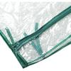 Greenhouse Replacement Cover with Roll Up Zipper Door, Clear PVC Mini Plant Cover for Gardening Plants 2 Tier Shelves 27x19x36in