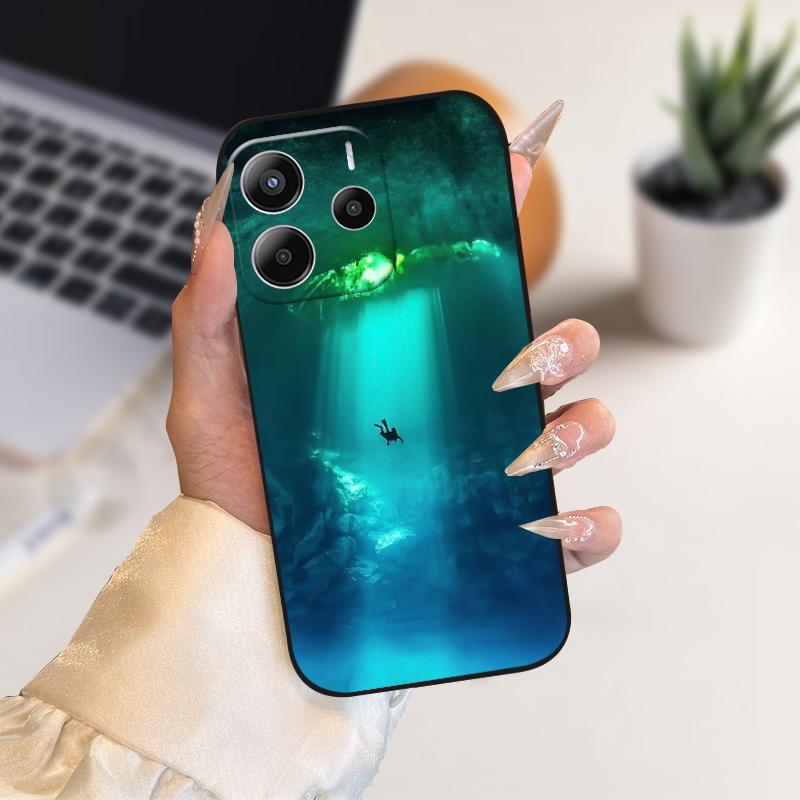 Phone Case For Redmi Note14 Silicone TPU Phone Coque Cover Cases For Redmi Note 14 4G Fashion Soft Protective Bumper Fundas Bags