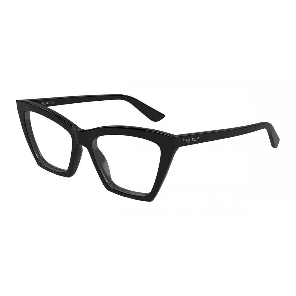 Alexander Mcqueen Women Eyeglasses Am0536o 001 Black/54-17-150