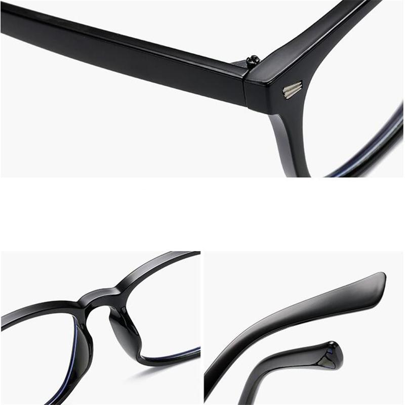 Women Men Sun Photochromic Gray Square Diopter Glasses 0 -0.5 -0.75 To -6.0 Vintage Computer Anti Blue Rays Short-Sight Eyewear