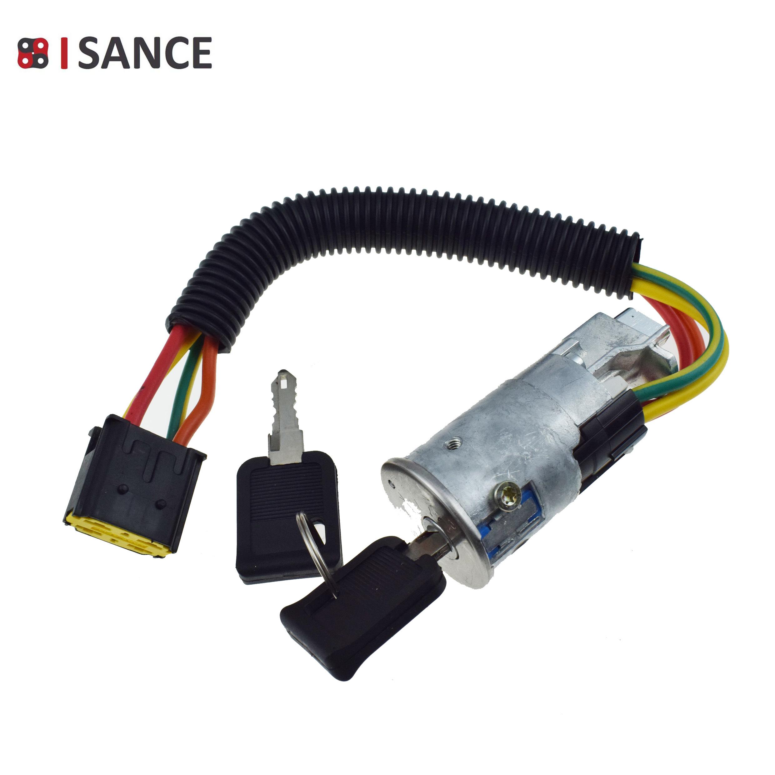 Car Ignition Lock Starter Switch with Keys For Dacia Logan & Renault Thalia Clio 1998-, Megane 1995-2003, Twingo 1993-