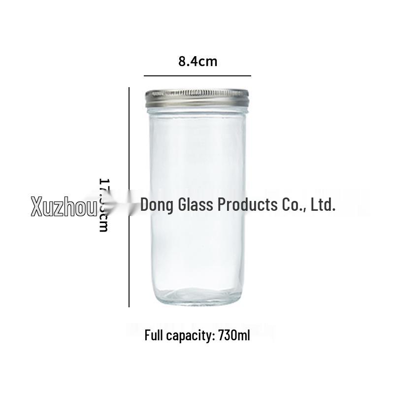 24oz Sourdough Fermentation Glass Jar with Scale and Sealed Petri Dish