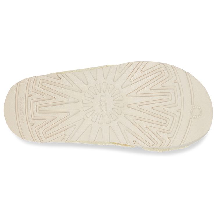 UGG Suede Plaid Cross Fashion Sandals Women sandals Banana-Pudding 1126385-BPDD