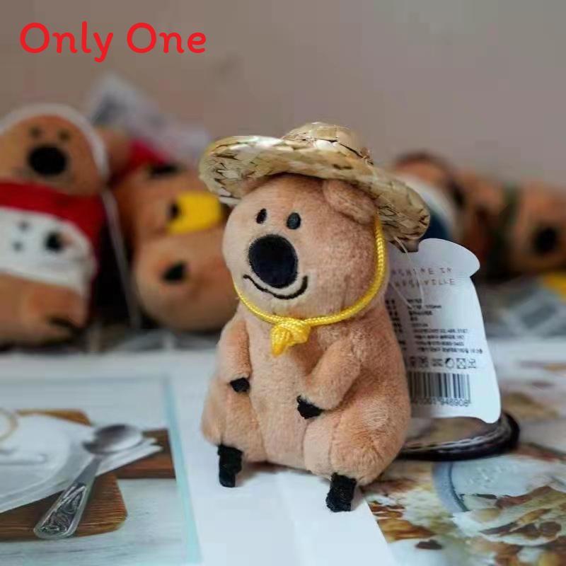 Bear Kangaroo Plush Keychain With Christmas Hat For Kids Gift And Collectible Decor