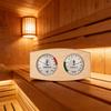 Accurate Digital Sauna Temperature & Humidity Meter with Large Display Strong Pine Wood Thermometers for Wellness Center