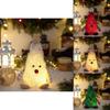 Holiday Christmas Tree Decor With Lighted Plush Figurine For Living Room And Party Decoration