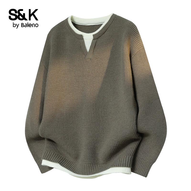 

Baleno Men s S&K Series Faux Two-Piece Casual Sweater 2XL