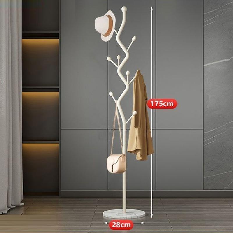 

Simple Upright Metal Garment Rack, Creative Art Clothes & Bag Organizer for Living Room слоновая кость