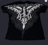 Cross-border new gothic unisex T-shirt top, short-sleeve T-shirt, Y2K trendy brand skull top, short-sleeve
