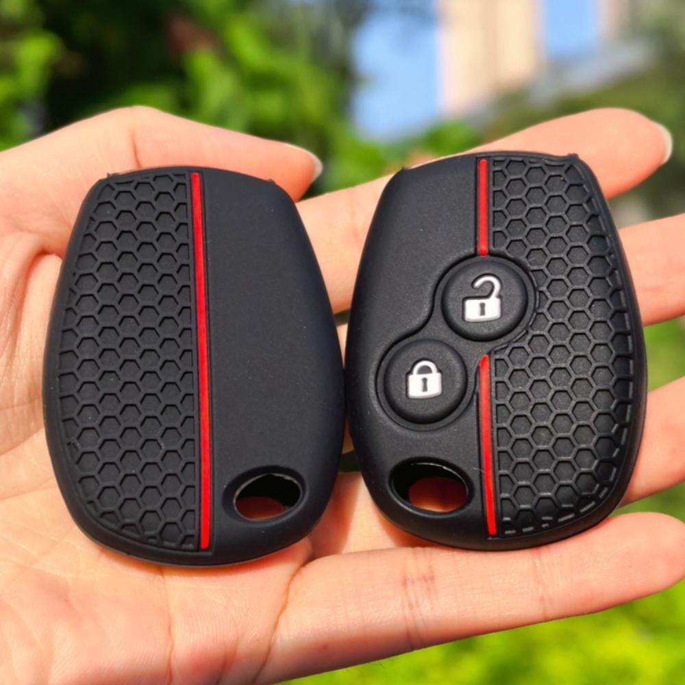 Silicone Car Key Case For Renault Trafic Clio Duster Logan Dacia Sandero For Nissan Terrano Almera