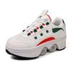 Scarpe da Skate con Ruote Sneakers con Ruote Ragazzo/Ragazza Pattini a Rotelle Scarpe Roller Scarpe Deformabili Scarpe da Pattinaggio a Rotelle Scarpe da Skate per Ragazzi