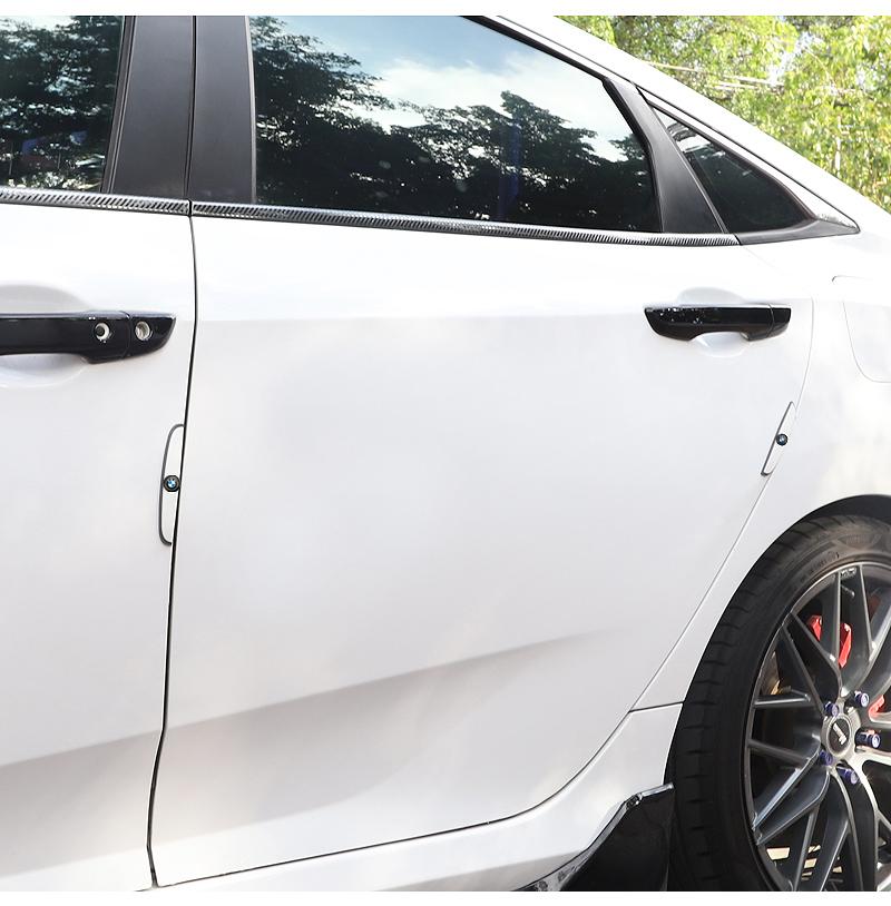 DJSA5 4Pcs Rubber Anti Collision Strip Car Body Protector Stickers For BMW 50th Performance F40 E90 F20 E70 E39 E36 E92 X3 X1 X2 X5 X6